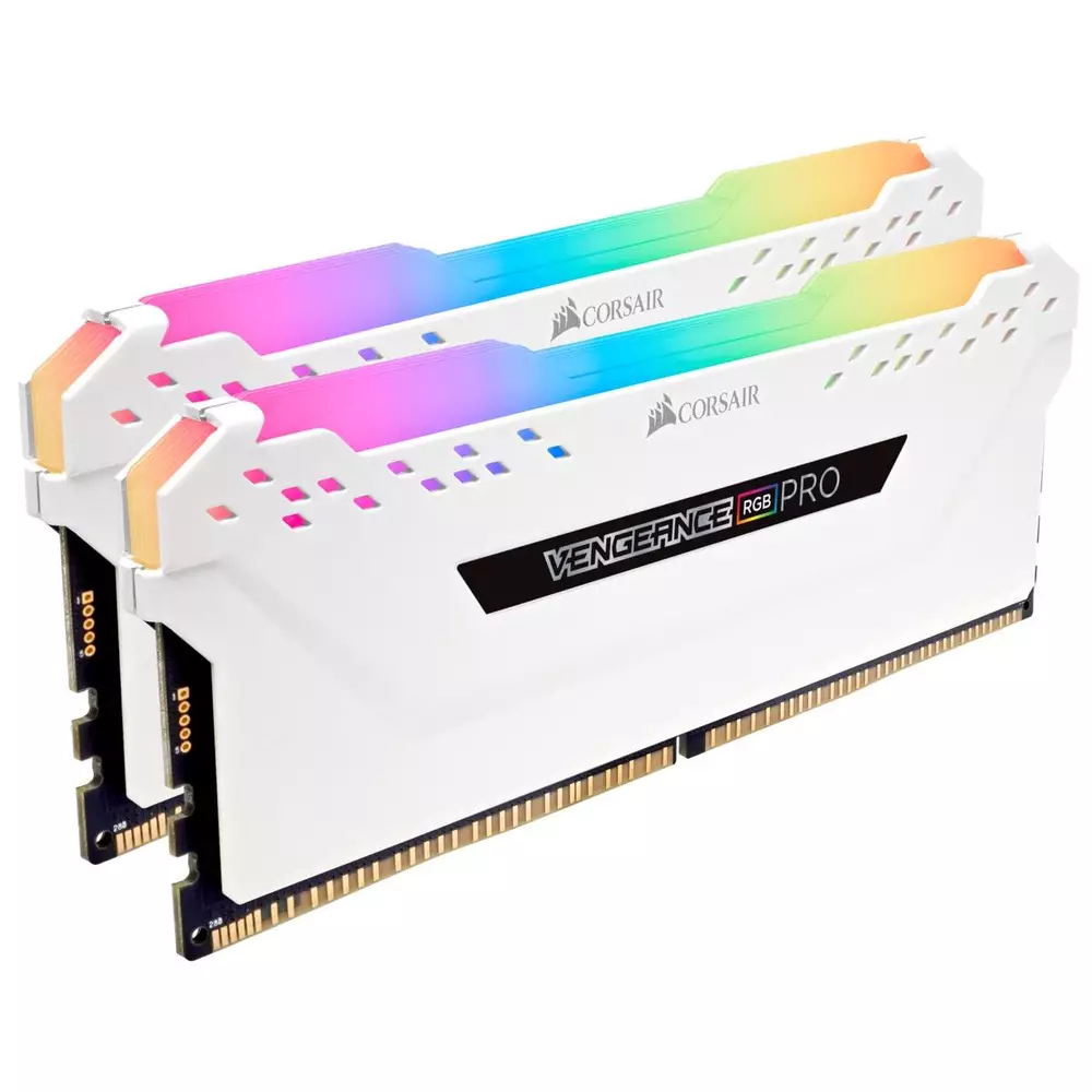 Пасивен охладител Corsair Vengence RGB PRO Light Kit, White, DDR4 RAM