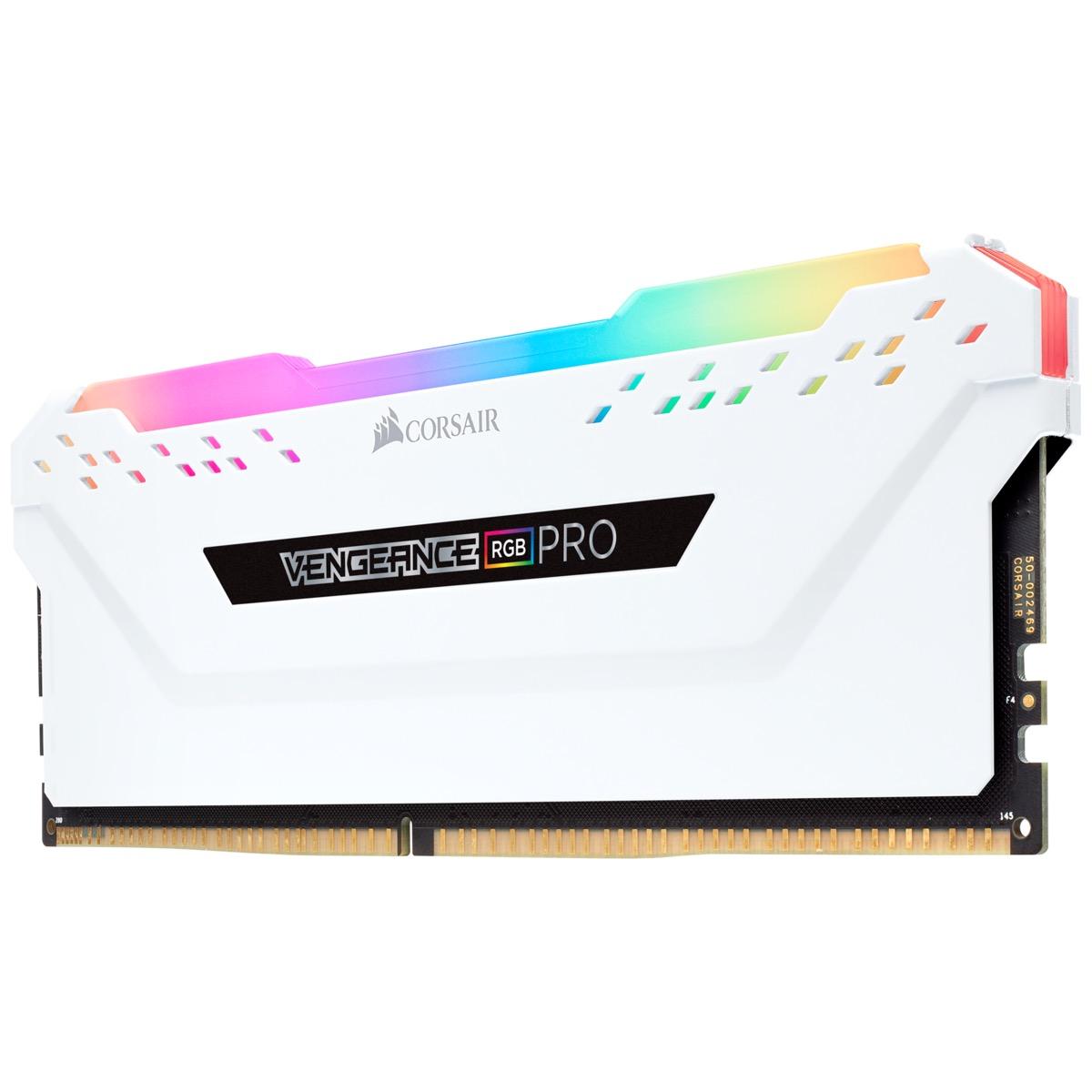 Пасивен охладител Corsair Vengence RGB PRO Light Kit, White, DDR4 RAM