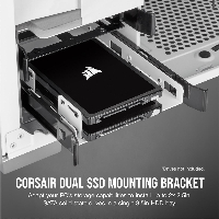 Скоби за монтиране Corsair HDD/SSD Mounting Kit - Dual 2.5" to 3.5", White