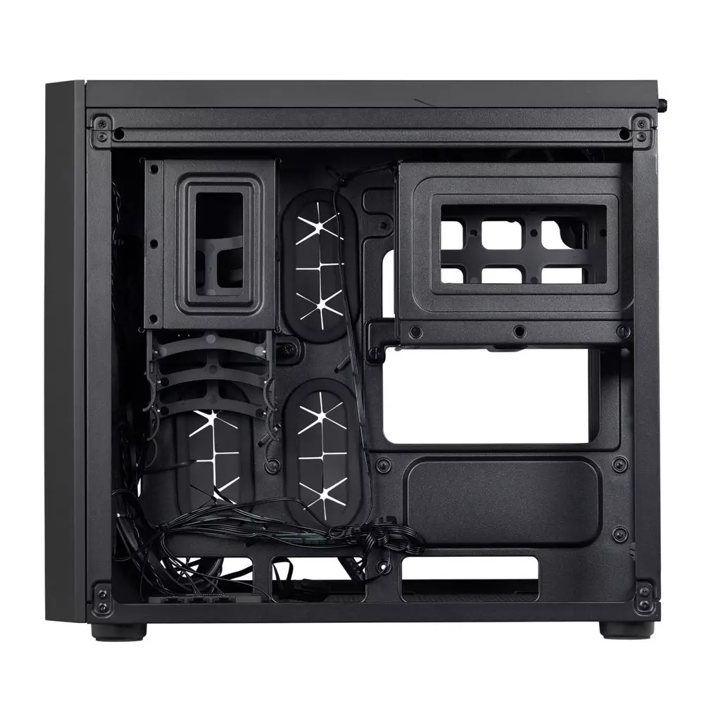 Кутия Corsair Crystal 280X RGB Mini Tower Tempered Glass Black - CC-9011135-WW