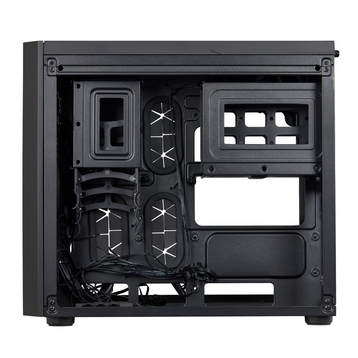 Кутия Corsair Crystal 280X RGB Mini Tower Tempered Glass Black - CC-9011135-WW