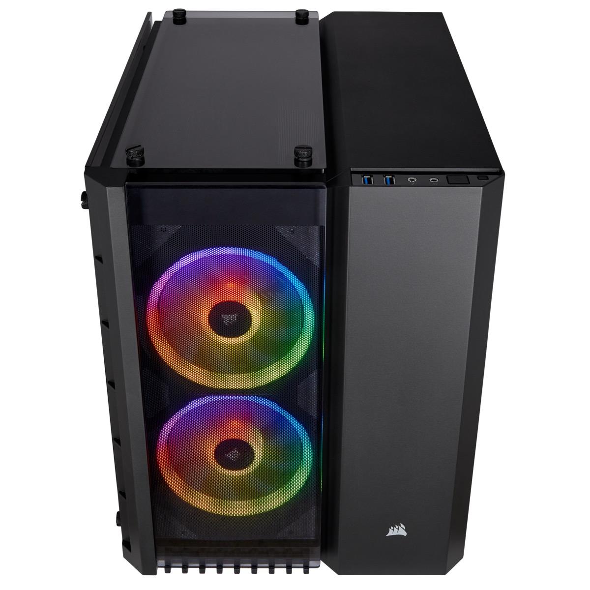 Кутия Corsair Crystal 280X RGB Mini Tower Tempered Glass Black - CC-9011135-WW