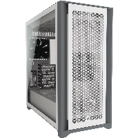 Кутия Corsair 5000D Airflow Mid Tower Tempered Glass White - CC-9011211-WW