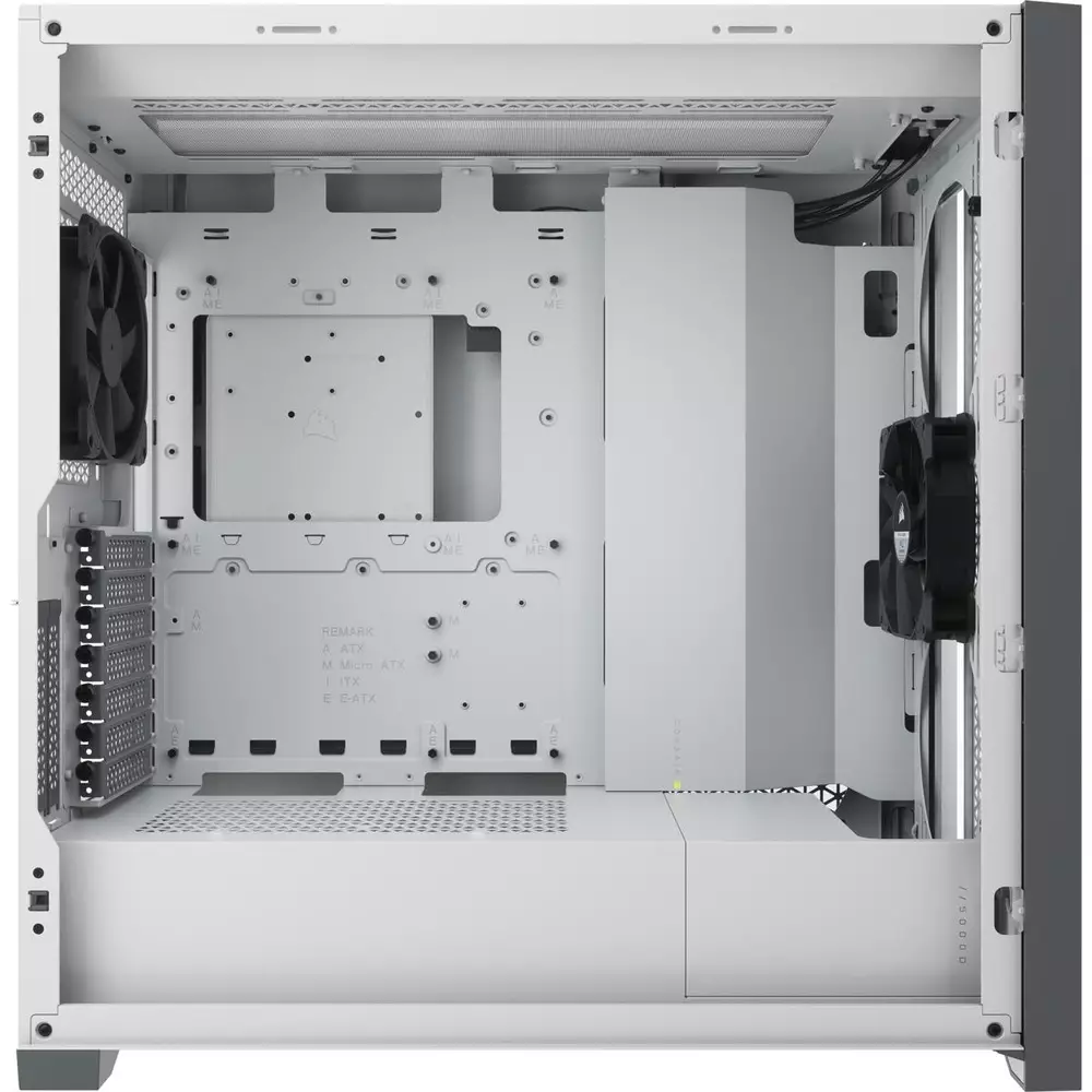 Кутия Corsair 5000D Airflow Mid Tower Tempered Glass White - CC-9011211-WW