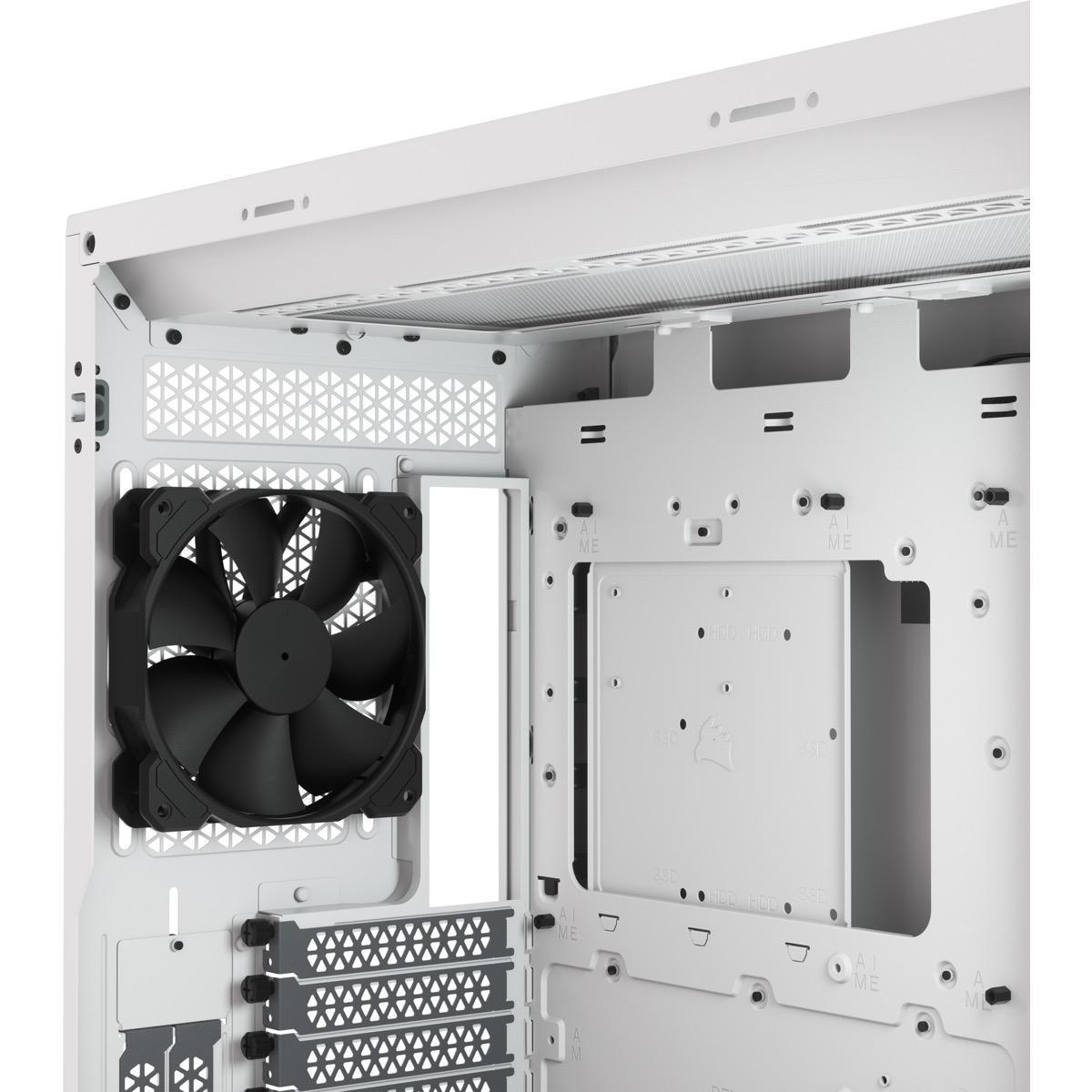 Кутия Corsair 5000D Airflow Mid Tower Tempered Glass White - CC-9011211-WW