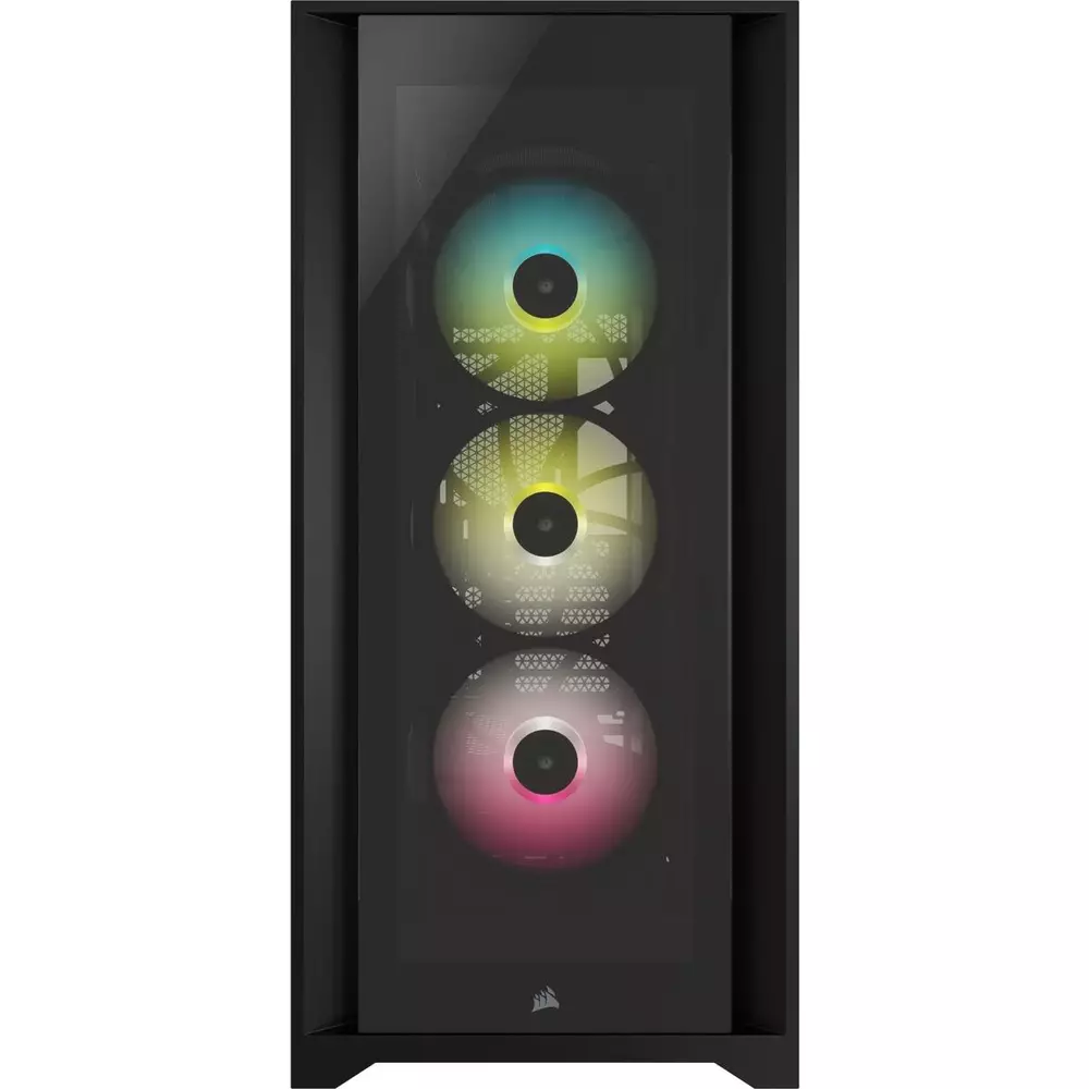 Кутия Corsair iCUE 5000X RGB Mid Tower Tempered Glass Black - CC-9011212-WW