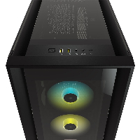 Кутия Corsair iCUE 5000X RGB Mid Tower Tempered Glass Black - CC-9011212-WW