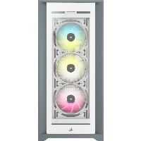 Кутия Corsair iCUE 5000X RGB Mid Tower Tempered Glass White - CC-9011213-WW