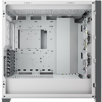 Кутия Corsair iCUE 5000X RGB Mid Tower Tempered Glass White - CC-9011213-WW