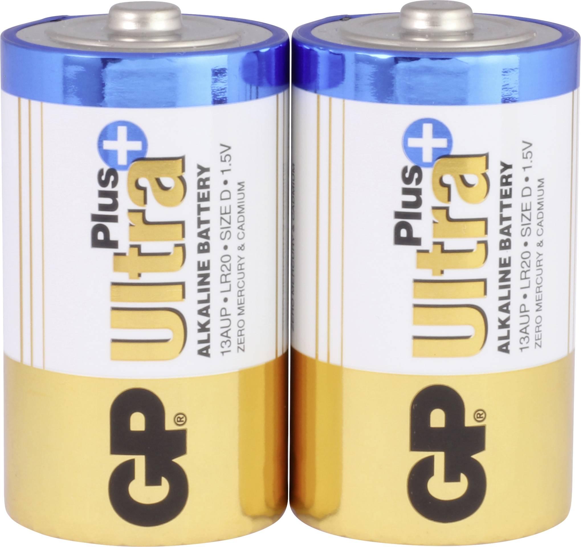 Batería alcalina GP ULTRA PLUS LR20 /2 uds. en paquete/ 1.5V
