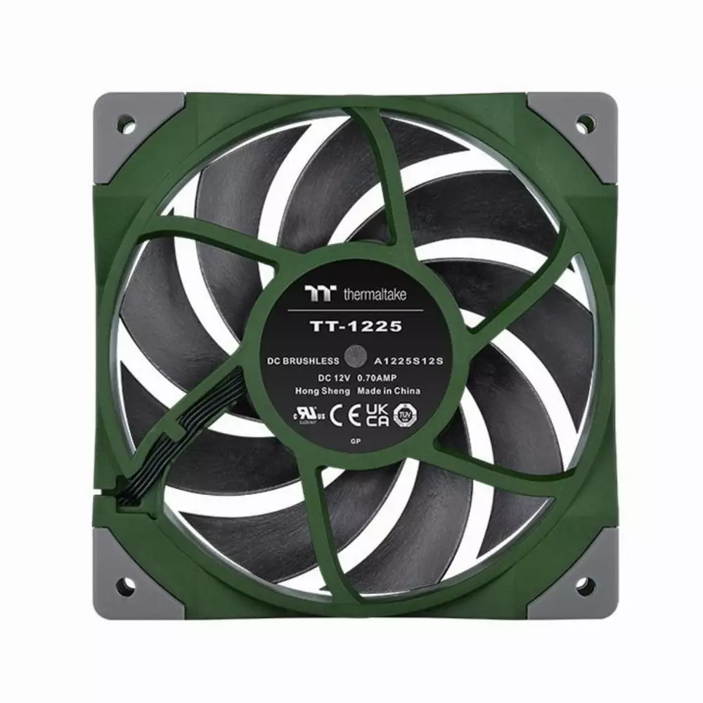 Вентилатор Thermaltake Toughfan 12 PWM Green - CL-F117-PL12RG-A
