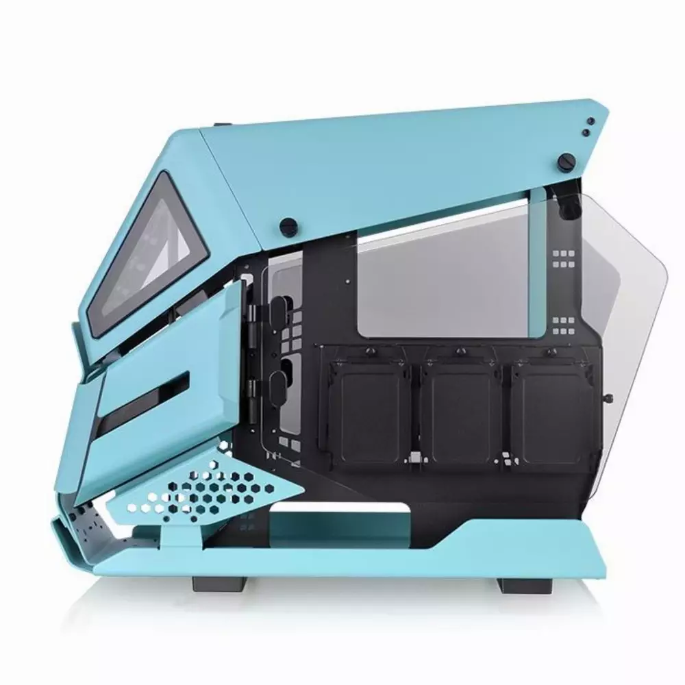 Кутия Thermaltake AH T200 TG Turquoise mATX Mini Tower - CA-1R4-00SBWN-00