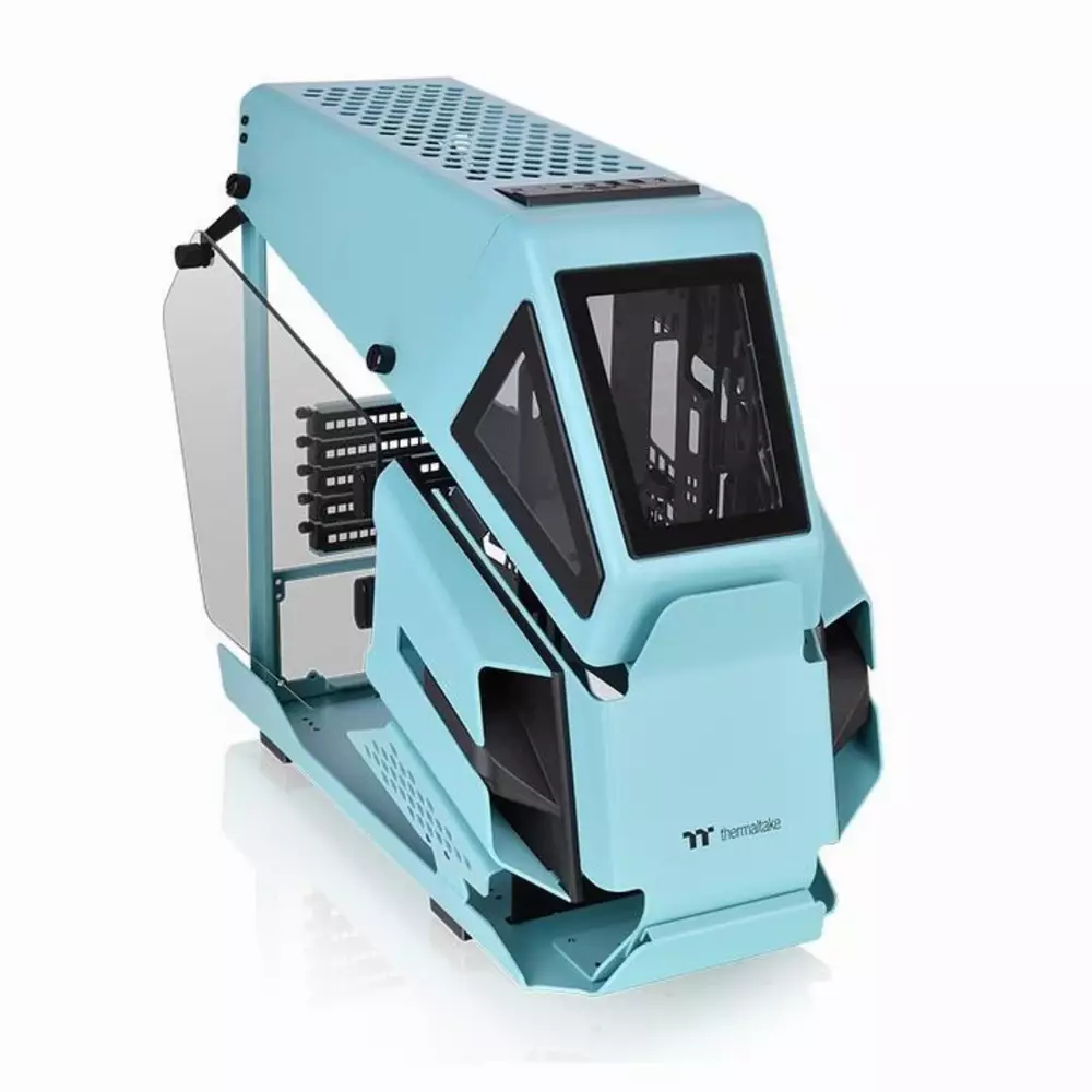 Кутия Thermaltake AH T200 TG Turquoise mATX Mini Tower - CA-1R4-00SBWN-00