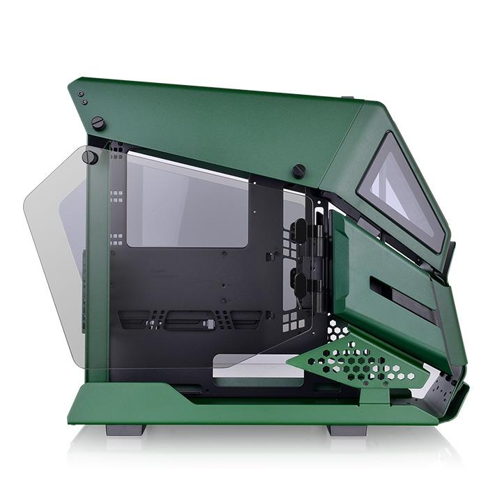 Кутия Thermaltake AH T200 TG Racing Green mATX Mini Tower - CA-1R4-00SCWN-00