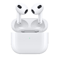 Блутут слушалки-тапи Apple AirPods 3, с докинг кутийка, Wireless, Бели