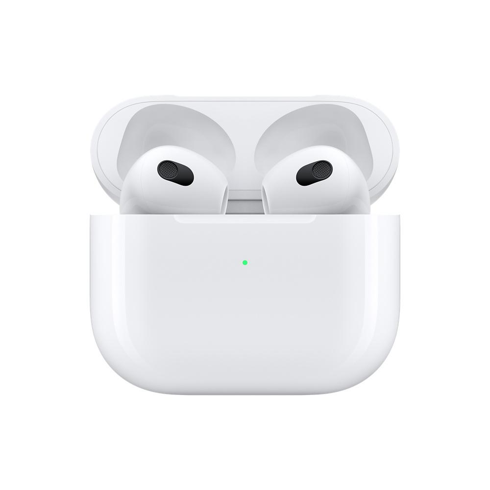 Блутут слушалки-тапи Apple AirPods 3, с докинг кутийка, Wireless, Бели