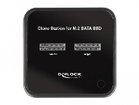 Външна стойка Delock 63334, За 2 x M.2 SATA SSD, Функция за клониране