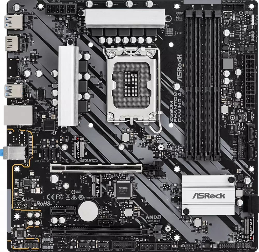 Дънна платка ASRock Z690M Phantom Gaming 4 LGA1700 DDR4