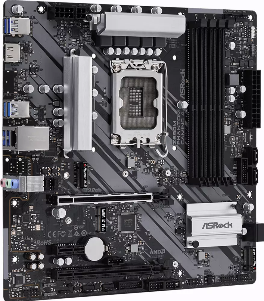 Дънна платка ASRock Z690M Phantom Gaming 4 LGA1700 DDR4
