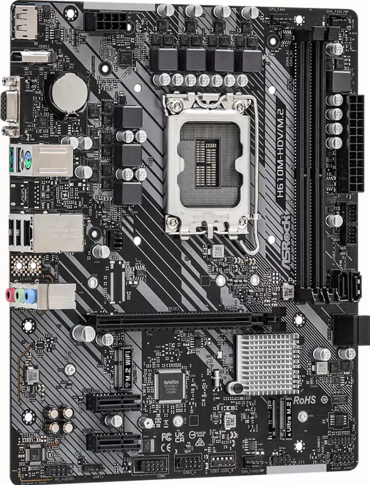 Дънна платка ASRock H610M-HDV/M.2 LGA1700 DDR4