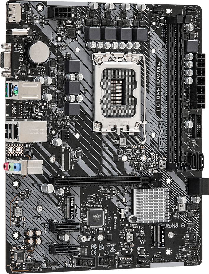 Дънна платка ASRock H610M-HDV/M.2 LGA1700 DDR4