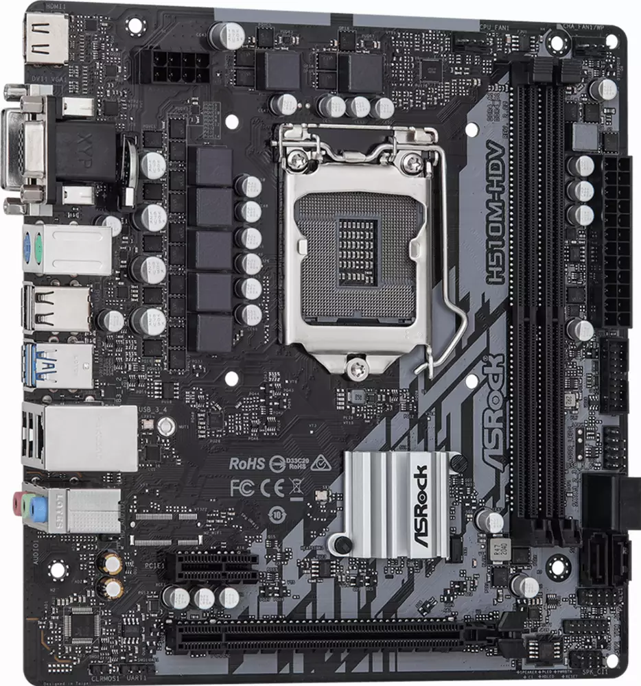 Дънна платка ASRock H510M-HDV R2.0 LGA1200