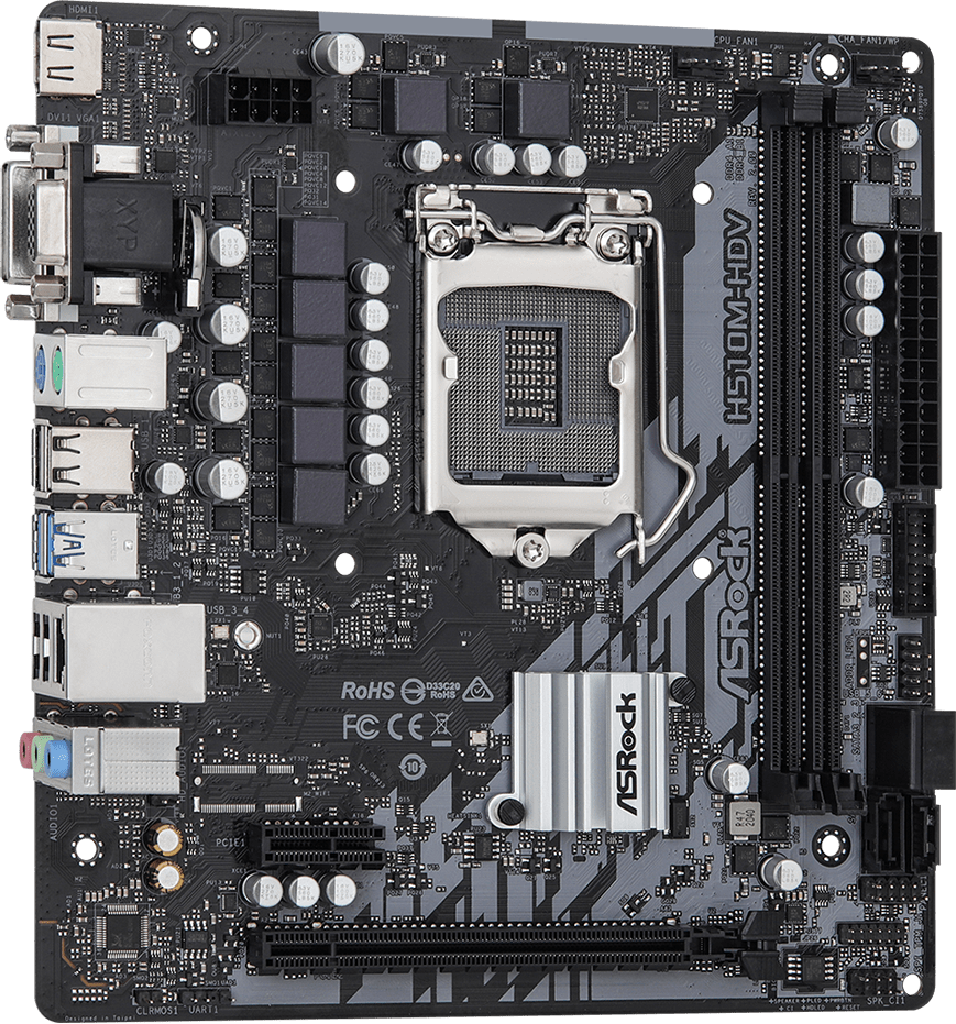 Дънна платка ASRock H510M-HDV R2.0 LGA1200
