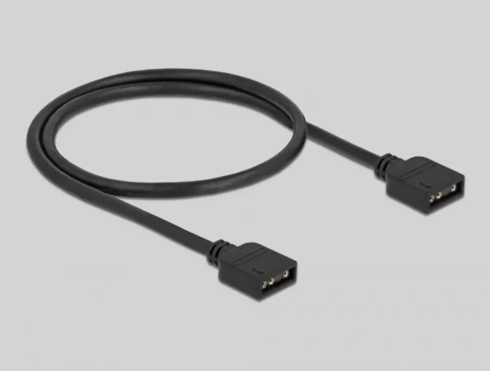 RGB хъб Delock 64128, 10 портов ARGB LEDs, Черен