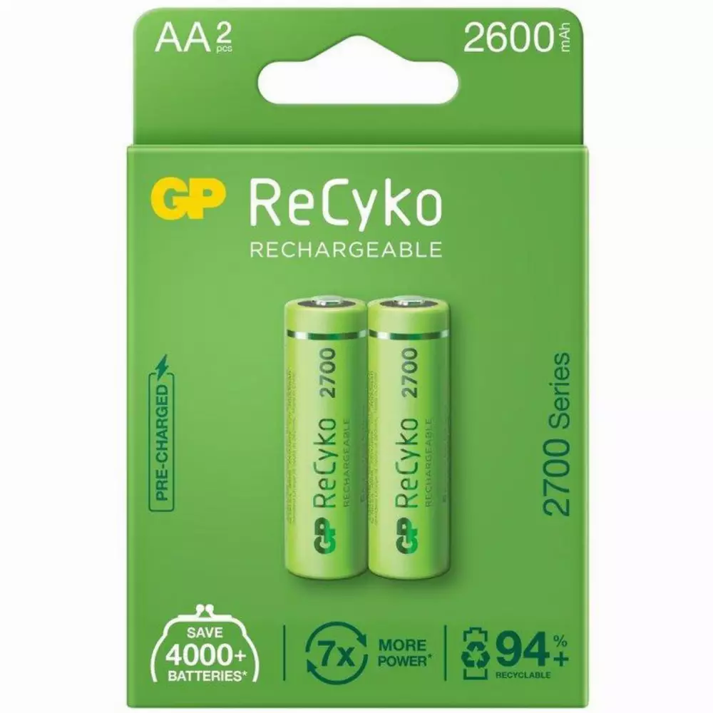 Акумулаторна Батерия GP  R6 AA 2700mAh NiMH 2 бр. 270AAHCE-EB2  GP