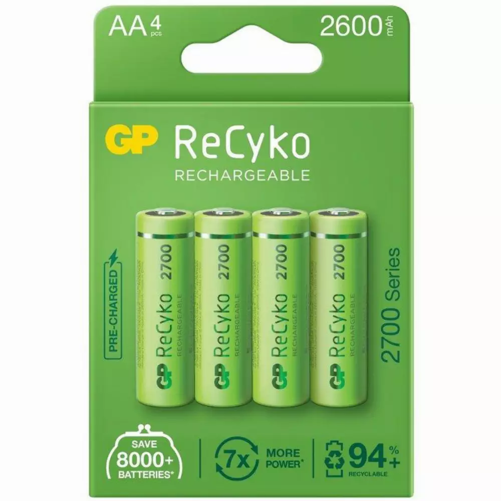 Акумулаторна Батерия GP  R6 AA 2700mAh NiMH 4 бр. 270AAHCE-EB4  GP