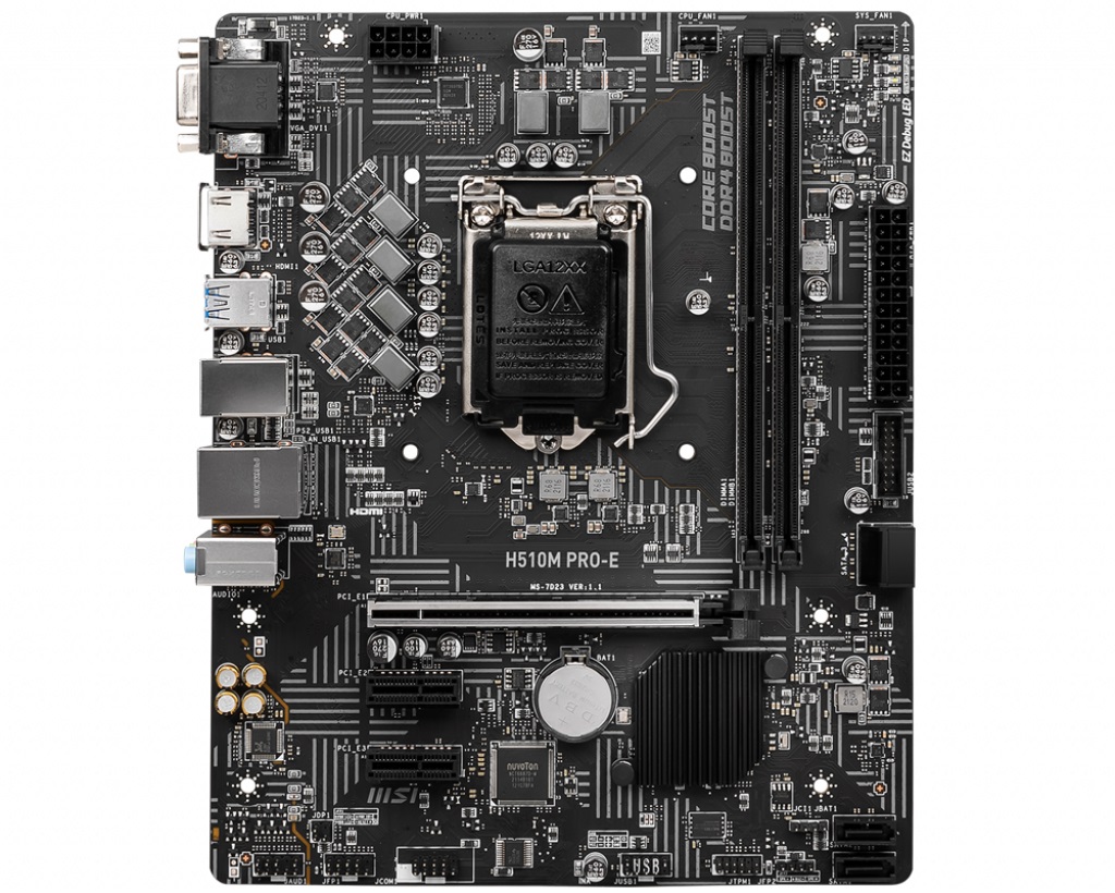 Дънна платка MSI H510M PRO-E LGA1200
