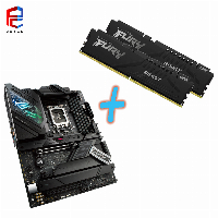 Комбо оферта ASUS ROG STRIX Z690-F GAMING WiFi DDR5 + Памет Kingston FURY Beast Black 32GB (2x16GB) DDR5 5200MHz CL40