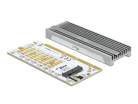 PCI Express x16 (x1 / x4 / x8) карта Delock 90566, за M.2 NVMe M.2 Key M, RGB LED