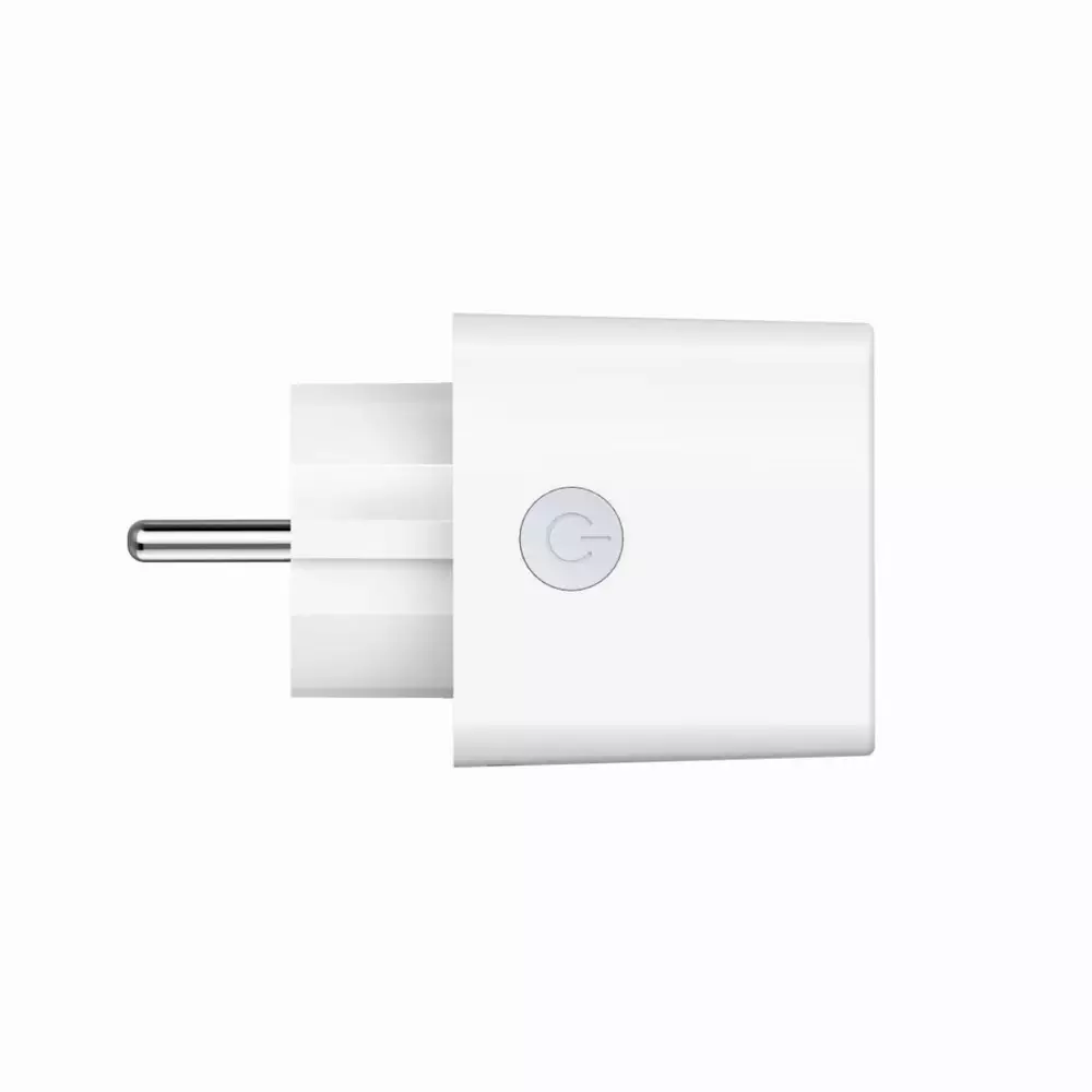 Смарт контакт HAMA Mini, WLAN, 3680W, 16A, Гласов контрол / приложения, Бял