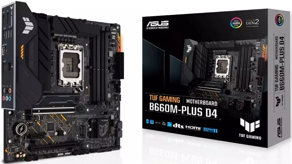 Дънна платка ASUS TUF GAMING B660M-PLUS D4 LGA1700 DDR4