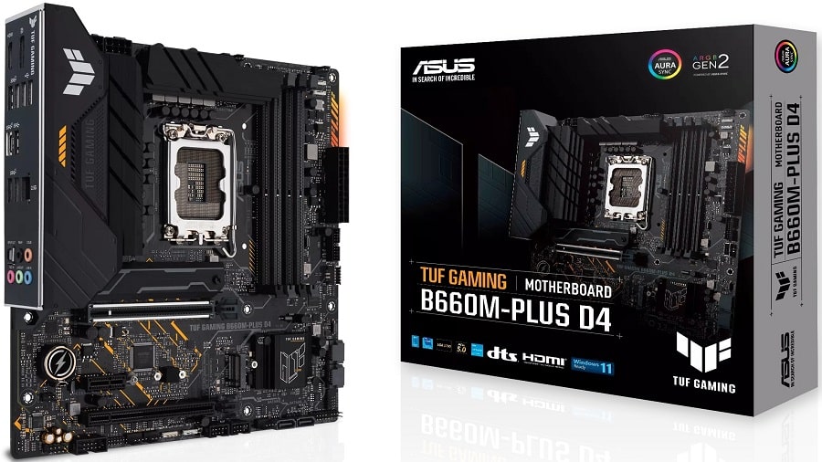 Дънна платка ASUS TUF GAMING B660M-PLUS D4 LGA1700 DDR4