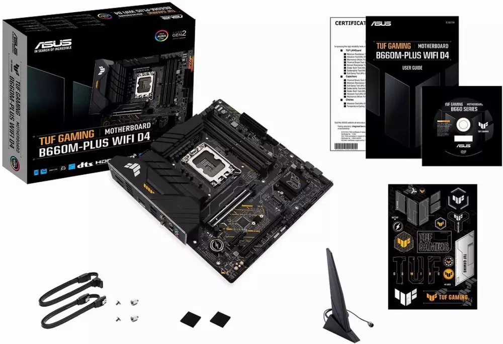 Дънна платка ASUS TUF GAMING B660M-PLUS D4 WIFI LGA1700 DDR4