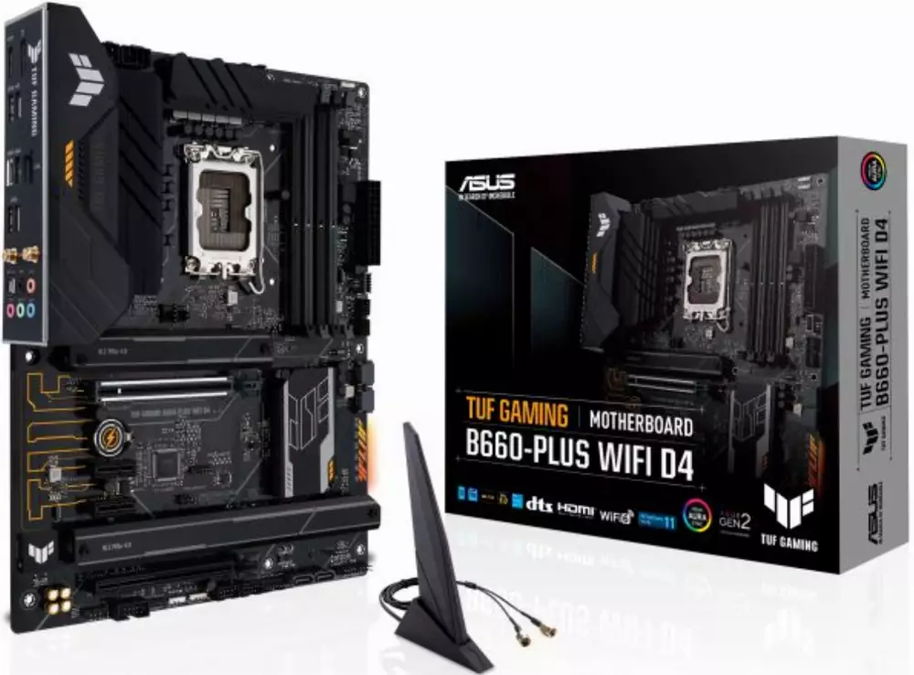 Дънна платка ASUS TUF GAMING B660-PLUS D4 WIFI LGA1700 DDR4