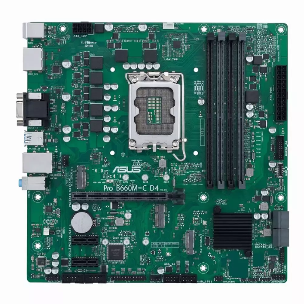 Дънна платка ASUS PRO B660M-C D4-CSM LGA1700 DDR4
