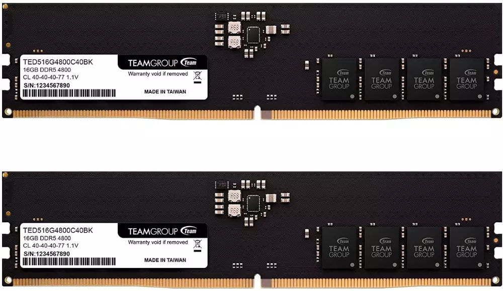 Памет Team Group Elite 32GB (2x16GB) DDR5 4800MHz CL40 - TED532G4800C40DC01