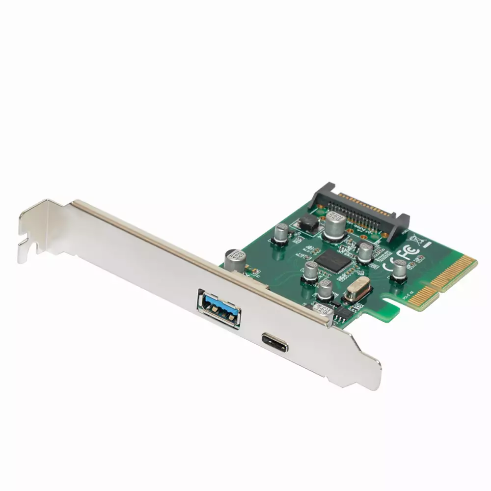 I/O карта Makki PCI-E card 2 x USB3.1 A+C ports - MAKKI-PCIE-2XUSB31-AC-V1