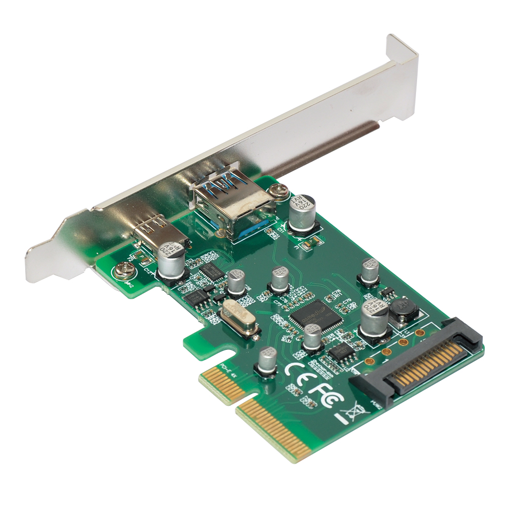 I/O карта Makki PCI-E card 2 x USB3.1 A+C ports - MAKKI-PCIE-2XUSB31-AC-V1