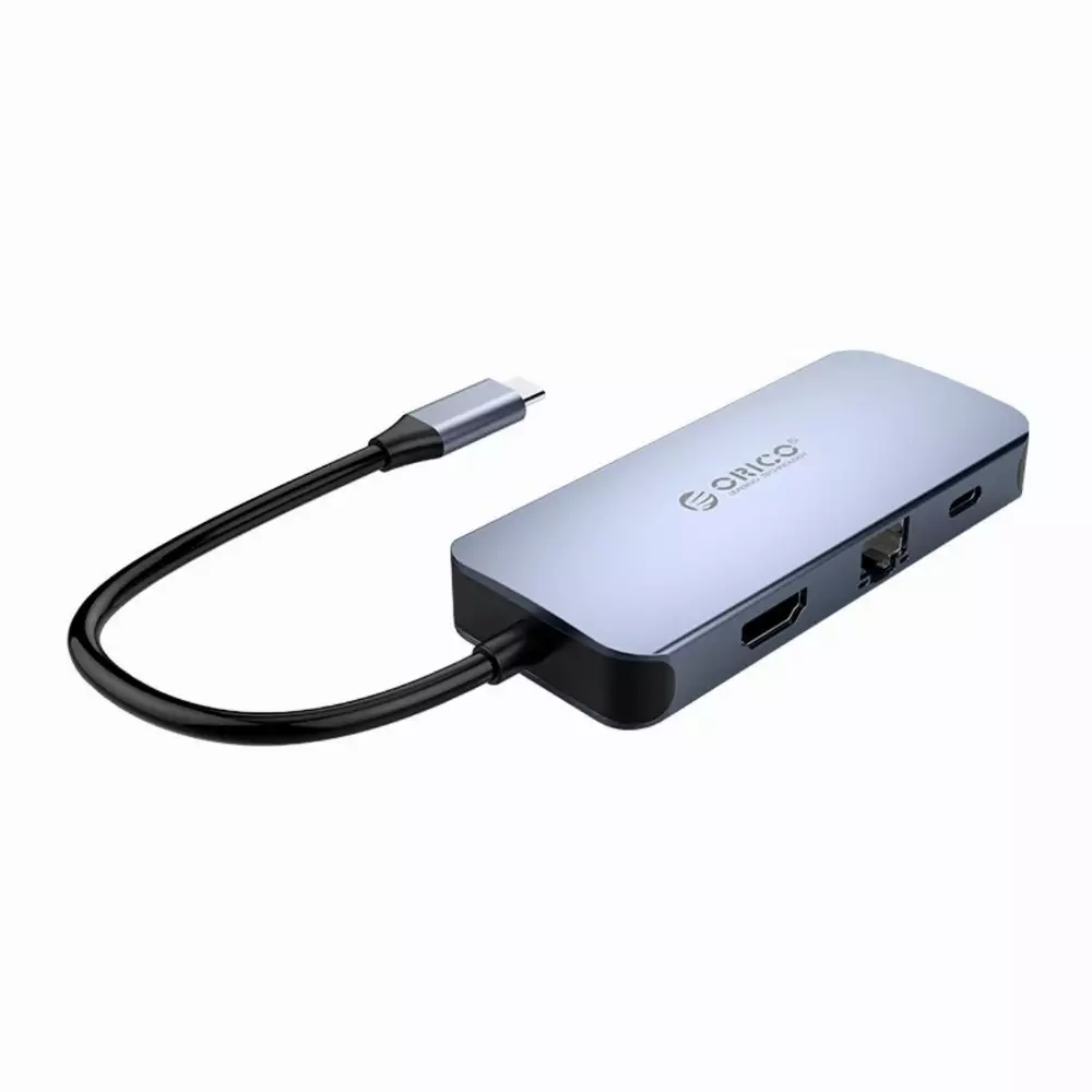 Stație de docking Orico Docking Station Type-C Power Distribution 3.0 100W - LAN, HDMI, Type-C x 1, USB3.0 x 3 - MC-U602P
