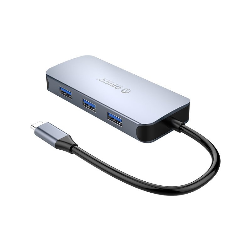 Stație de docking Orico Docking Station Type-C Power Distribution 3.0 100W - LAN, HDMI, Type-C x 1, USB3.0 x 3 -  MC-U602P