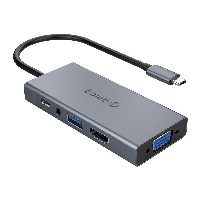 Докинг станция Orico Docking Station Type-C Power Distribution 60W - HDMI, Type-C x 1, USB3.0 x 1, VGA, Audio -  MC-U501P