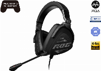 Геймърски слушалки ASUS ROG Delta S Animate USB-C AniMe Matrix display Quad DAC - 90YH037M-B2UA00