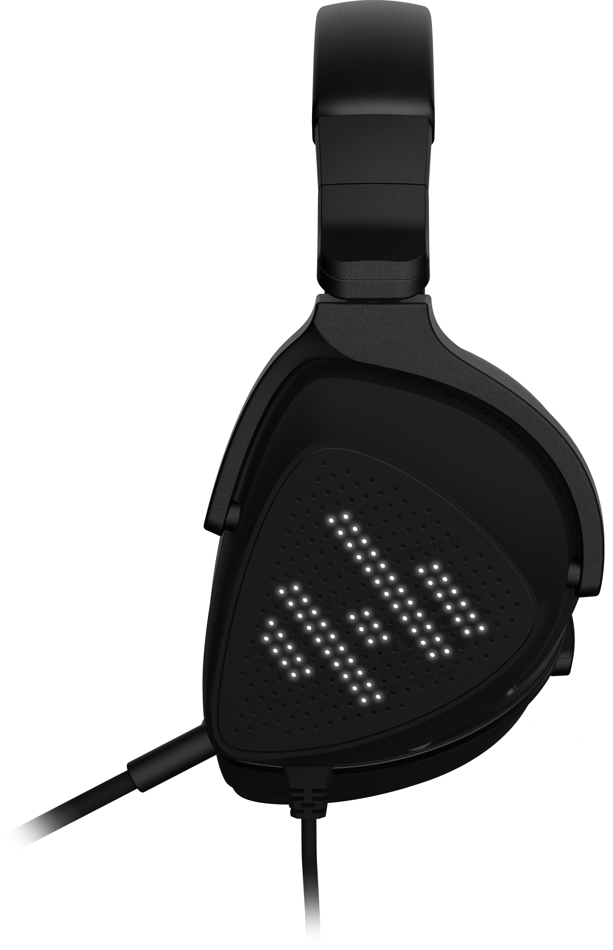 Геймърски слушалки ASUS ROG Delta S Animate USB-C AniMe Matrix display Quad DAC - 90YH037M-B2UA00