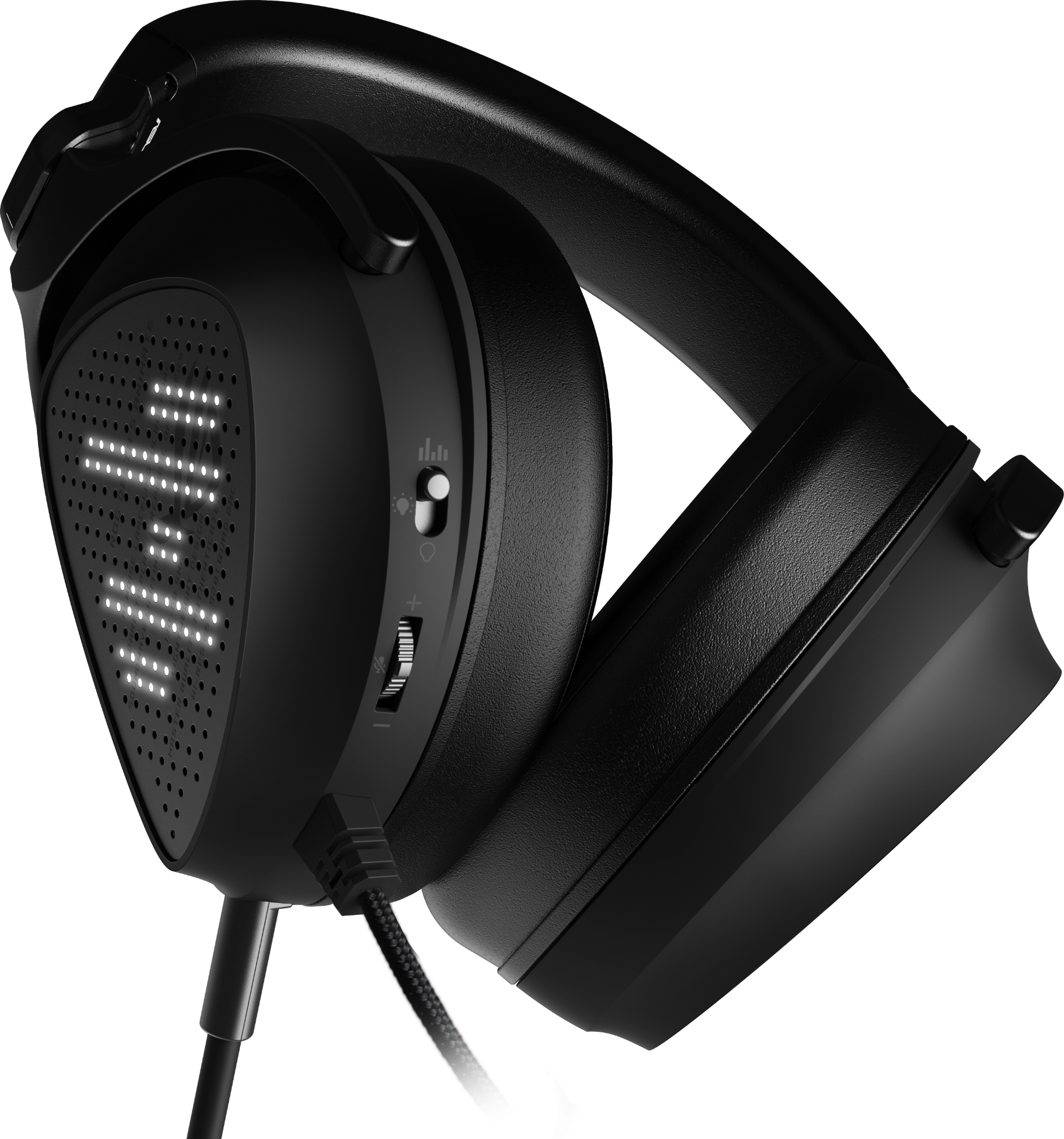 Геймърски слушалки ASUS ROG Delta S Animate USB-C AniMe Matrix display Quad DAC - 90YH037M-B2UA00