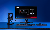 Геймърски слушалки ASUS ROG Delta S Animate USB-C AniMe Matrix display Quad DAC - 90YH037M-B2UA00