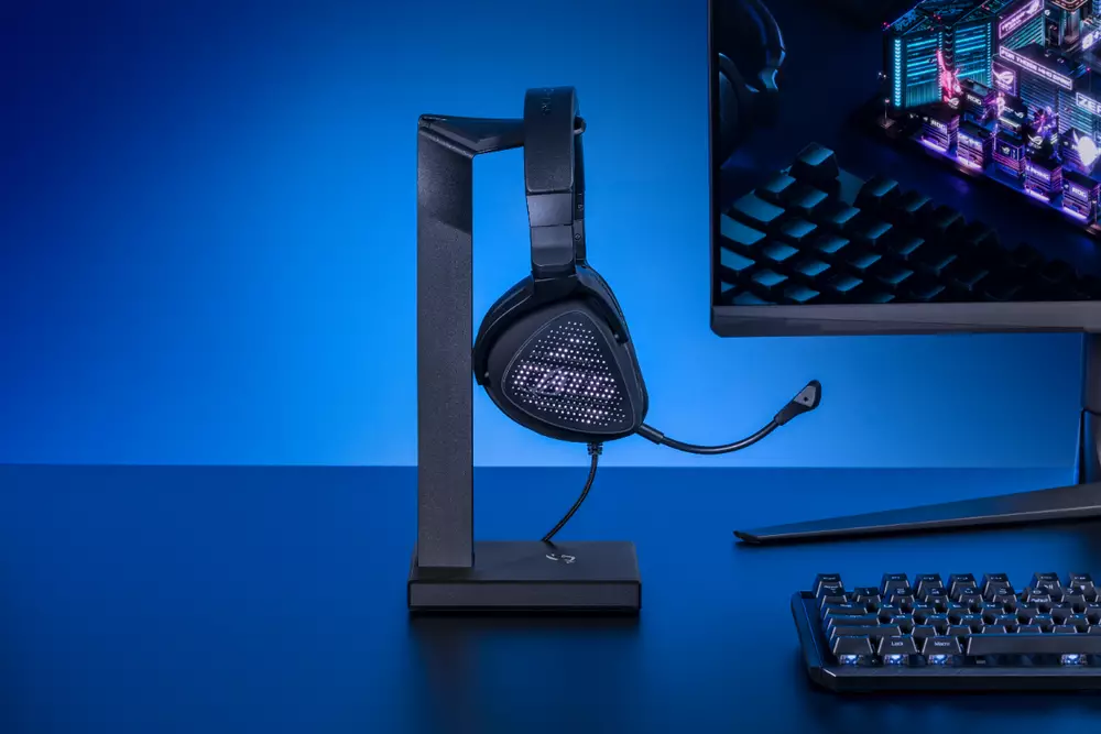 Геймърски слушалки ASUS ROG Delta S Animate USB-C AniMe Matrix display Quad DAC - 90YH037M-B2UA00
